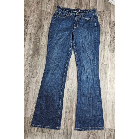 (3/$35) Code Bleu Size 6 Average Bootcut Embroidered Pockets Denim Blue Jeans - Picture 1 of 11
